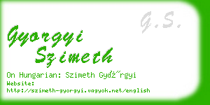 gyorgyi szimeth business card